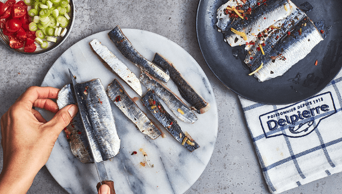 Rouleaux croustillants sardines 